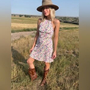 Vintage 1970s Halter Dress